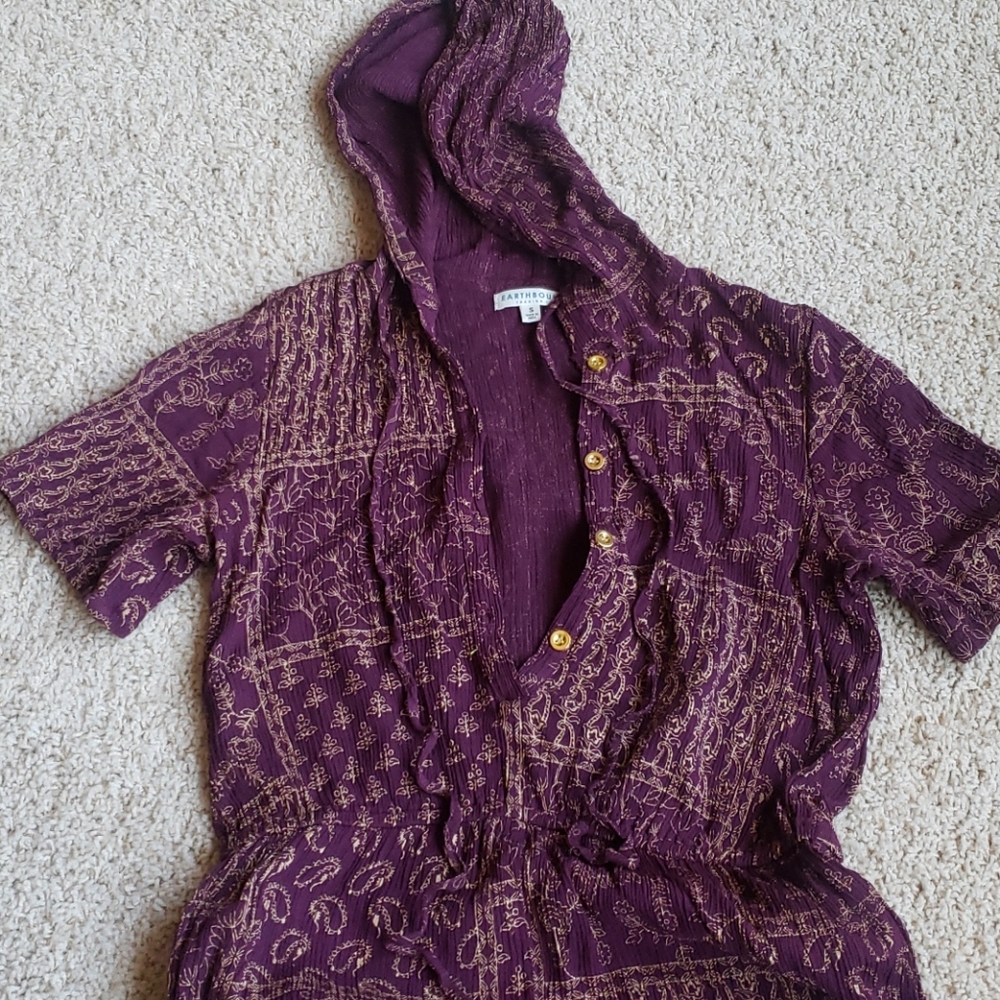 Earthbound metallic romper